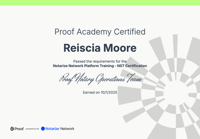 Certification