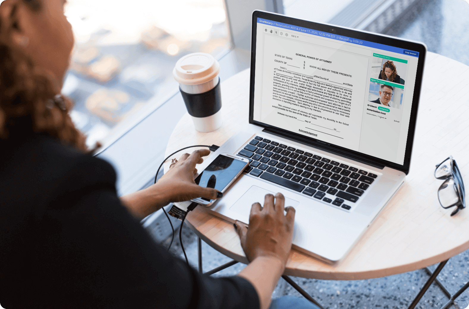Remote Online Notarization (RON) Service